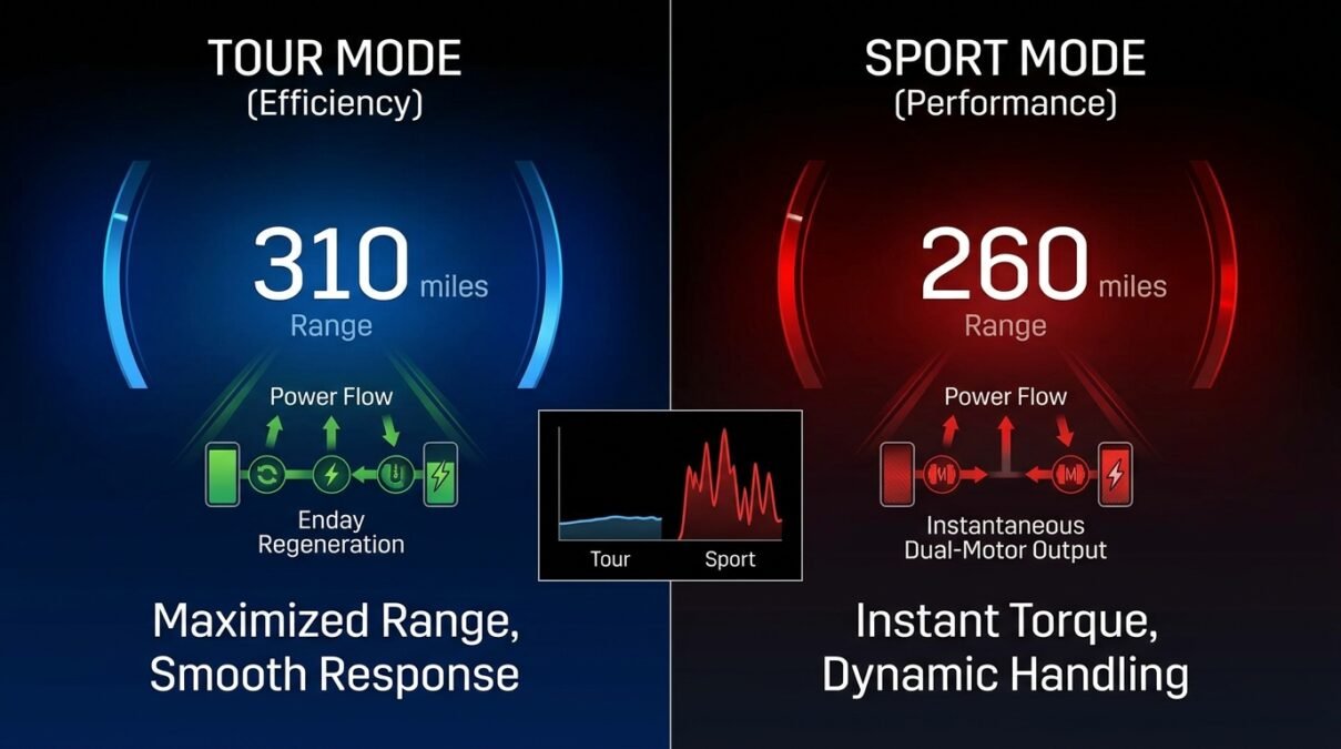 Do the Driving Modes in Cadillac Lyriq Offer Different Ranges or Battery Usages